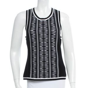 NWOT rag & bone sleeveless knit B&W top